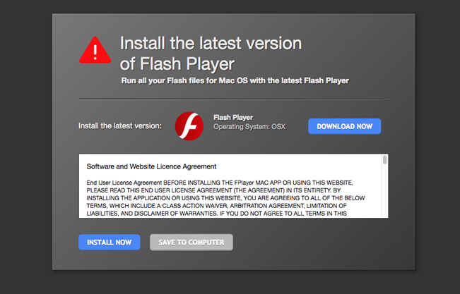 uninstall adobe flash player on mac osx